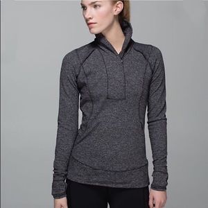 Lululemon Think Fast Pullover Herringbone Size 6